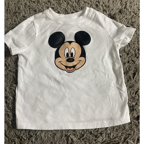 Old Navy Disney Mickey Mouse Face Graphic Tee Size 18-24 Months Unisex - Picture 1 of 4